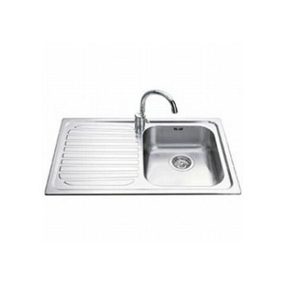 SP791S-2 Serie Alba Lavello da incasso in Acciaio Inox Satinato con 1 Vasca Dimensioni 79 x 50 cm