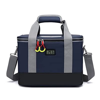 JTYX Insulina Borsa frigo con Display della Temperatura, Borsa frigo per farmaci da Viaggio Borsa Organizer per Forniture di diabete con Tracolla