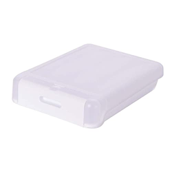 LOVIVER Scatola porta portatile trasparente facile da recuperare con coperchio contenitore per impilabile per picnic in frigorifero, Bianco características