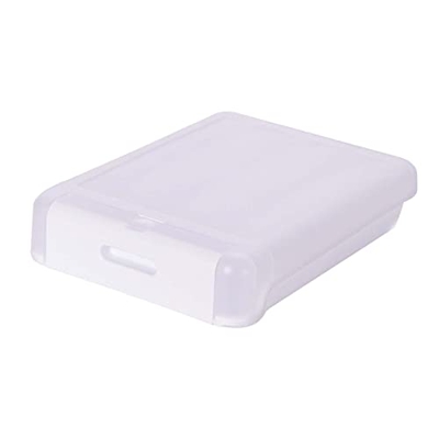 LOVIVER Scatola porta portatile trasparente facile da recuperare con coperchio contenitore per impilabile per picnic in frigorifero, Bianco