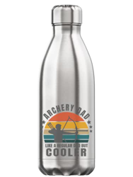 Generic Archery Dad Like A Regular Dad But Cooler Bottiglia d'Acqua Termica isolata sottovuoto Argento precio