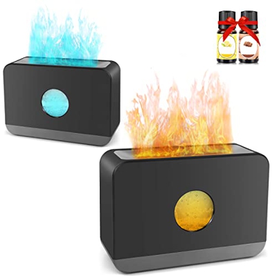 Deciniee Diffusore di Oli Essenziali,Diffusore Ambiente da 220ml con Oli Essenziali di Legno di Sandalo e Limone,Umidificatoricon Grande Volume di Neb