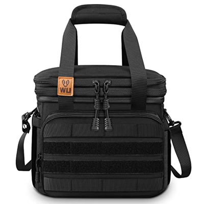 WU Borsa Termica Porta Pranzo 13l 18 Litri Espandibile Impermeabile a Doppio Ponte Separazione a umido e a secco Borse Frigo Termiche Morbido per Uffi