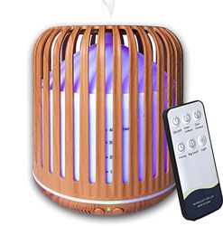 Hantoc Diffusore di Oli Essenziali 400ml, Umidificatore Ultrasuoni Diffusore di Aroma Diffusori Oli Profumati Nebulizzatore Silenzioso Automatico 7 Co precio