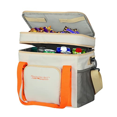 JQTOP Borsa termica morbida isolata 30 lattine borsa da pranzo grande borsa da viaggio portatile impermeabile a tenuta stagna design adatto per campeg