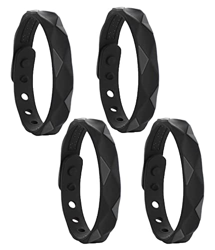 THUCHENYUC 4 Pezzi Braccialetto agli Ioni Negativi Dell'infrarosso Lontano, Braccialetto Sportivo Antistatico in Silicone per Uomini Donne Braccialett en oferta