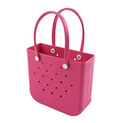 Borsa tote in gomma, design con foro impermeabile, grande capacità, borsa tote da esterno da donna per il campeggio en oferta