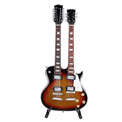 Chitarra in miniatura 18 cm di lunghezza Fatto a mano Dettagli squisiti Modello di mini strumento per la decorazione domestica Regali Strumento musica en oferta