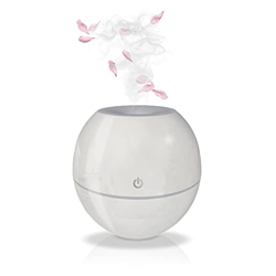 Lidea di SB, Diffusore di Oli Essenziali Piccolo Bianco, Profumatore per Ambienti, Umidificatore Ambiente ad Ultrasuoni, Diffusore Ambiente con 7 Colo características