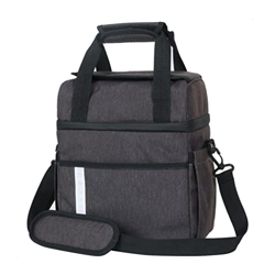 Multifunzione a Doppio Strato 9L Borsa da Pranzo Portatile di Grande capacità Borsa Termica per Il Ghiaccio (Come Mostrato 26x16x29cm) precio