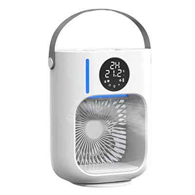 ENERRGECKO Raffreddatore d'Aria Ventola di Raffreddamento Ad Acqua Mini Condizionatore d'Aria Portatile USB Ventilatore da Tavolo Umidificatore d'Aria