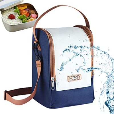 Generic Pranzo al Sacco Termico,Lunch Box Riutilizzabile a Tenuta stagna per Ufficio - Borsa a Tracolla Portatile per Picnic per Scuola, Picnic, Spiag