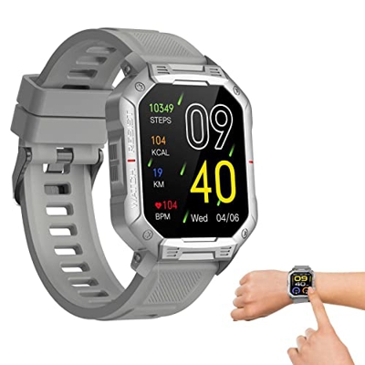 NAZHUA Orologio pedometro | Smartwatch GPS Activity Tracker Contapassi con cardiofrequenzimetro Durante Il Sonno | IP67 Impermeabile Smartwatch Fitnes
