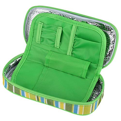Nofaner Custodia da Viaggio Portatile per insulina, Borsa da Viaggio Portatile per insulina per diabetici Custodia da Viaggio per Isolamento Medico pe