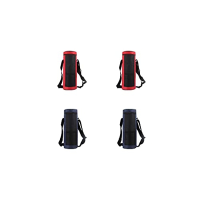ICDKOYK 4 X (Multi) Borsa termica per bottiglia d'acqua Borsa termica in tessuto Oxford Borse termiche isolate Rosso