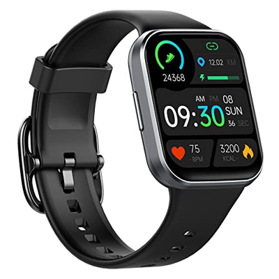 Smartwatch Uomo Donna, Orologio Fitness Tracker 1,69'' Full Touch Schermo, Smart Watch Impermeabile IP68 Activity Tracker con Cardiofrequenzimetro Son