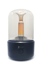 Diffusore di aromi, oli essenziali per aromaterapia a ultrasuoni, mini umidificatore a lume di candela LED [A++], decorazione per casa, ufficio e hote características