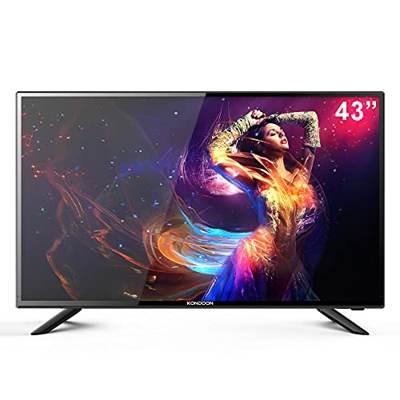 KONDOON 43 pollici 43" Android Smart TV FHD WIFI Netflix YouTube Spotify PVR H.265 DVB-T2/S2 Quad Core Ultra sottile