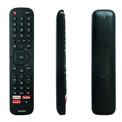 ERF2F60G Telecomando con assistente vocale Google FIT for Hisense 32 pollici HD Smart TV LED Android 32A56E (modello 2020)