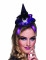 Mini cappello a punta con ragno e nastro viola - Halloween