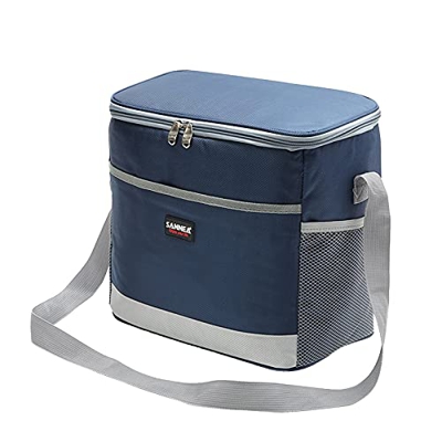 Borsa Porta Da Ufficio al saccoBorsa isolata per le donne al sacco riutilizzabile al sacco da uomo Borsa Frigo A Zaino (3-Navy, One Size)