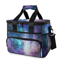 Galaxy in Space Cooler Bag - Cestino da picnic isolato da 15 l a tenuta stagna, portatile con manico a spalla, per esterni, viaggi, shopping, campeggi en oferta