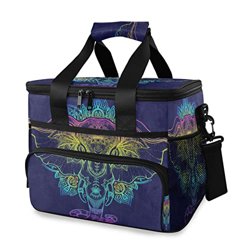 Elephant Bohemia - Borsa termica termica termica da 15 l, con manico a spalla, per esterni, viaggi, shopping, campeggio, auto precio