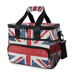Borsa termica Union Jack, borsa termica termica da 15 l, borsa termica portatile a tenuta stagna, con manico a spalla, per esterni, viaggi, shopping,  características