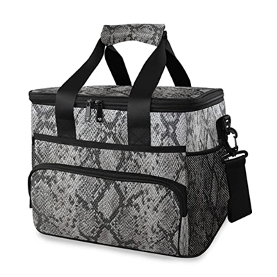 Snakeskin - Borsa termica isolata per picnic, 15 l, a tenuta stagna, con manico, per esterni, viaggi, shopping, campeggio, auto