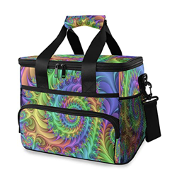 Hippie - Borsa termica da 15 l, a tenuta stagna, con manico a spalla, per esterni, viaggi, shopping, campeggio, auto en oferta