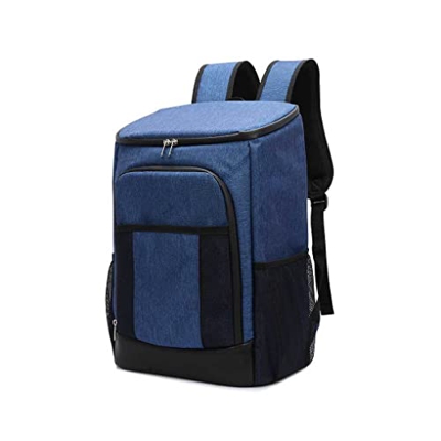 CIVVOPSSW Borsa termica per birra Zaino Borsa termica con cerniera Frigorifero portatile Picnic, Blu