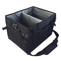 NYIKA Utensilien-Cad-dy | Tragbarer Grillwagen mit separaten Fächern | Zusammenklappbares Heckklappen-Zubehör Grill-Aufbewahrungstasche Outdoor-Aufbew características