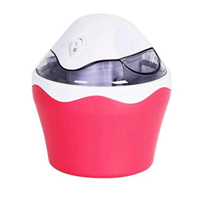 Household Small Ice Cream Machine Mini Automatic Children's Soft Fruit Ice Cream Homemade Automatic Yogurt Machine (Color : Blue) (Pink) (Pink) (Pink)