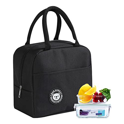 Houdao Borsa Termica Porta Pranzo Piccola mini Borsa Frigo Pranzo Ufficio Impermeabile Borse Termiche Porta pranzo per Ufficio Lavoro Scuola Viaggi Ca