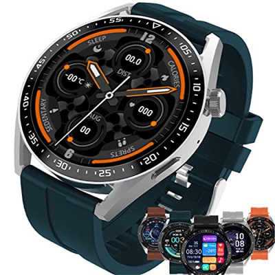Smartwatch Orologio Intelligente Chiamata Bluetooth, Tracker di Fitness con Frequenza Cardiaca, Pressione Sanguigna, Ossigeno nel Sangue E Monitoraggi