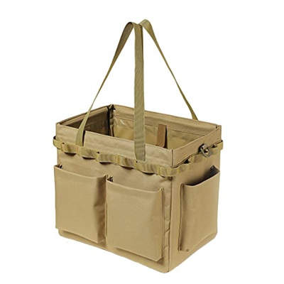 WAITLOVER Durevole Camping Storage Bag Grande Capacità Multifunzione Pieghevole Finitura Picnic Open Outdoor Box Bag Bag Tote M7c1