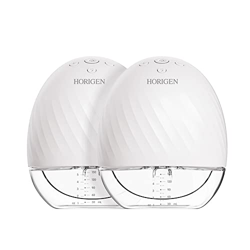 Horigen Tiralatte Elettrico Doppio Indossabile, Set per Tiralatte Portatile Wireless a Mani Libere a Basso Rumore 2 Modalità e 5 Livelli con Inserto C precio