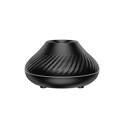 ZEELYDE Diffusore di Aromi Un Vulcanica Lampada Ad Olio Essenziale 130Ml Umidificatore d'Aria Portatile USB con Luce Notturna Un Colori Nero