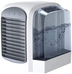 IYARIH Mini purificatore umidificatore con condizionatore d'Aria Portatile USB Ventola più Fresca for Aria Desktop con Serbatoi d'Acqua a casa Grigio  en oferta