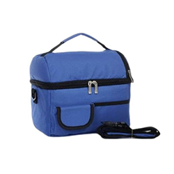 eexuujkl Borsa per il pranzo Borsa termica per la conservazione della bottiglia del latte per picnic da campeggio, Blu características