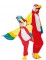 Costume coppia di pappagalli padre e figlio