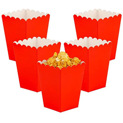 CC wonderland zone 24 mini sacchetti per popcorn in carta, colore rosso, per feste características