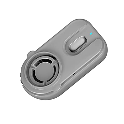 CIVVOPSSW Ventilatore portatile Ventilatori di raffreddamento ad indossabili senza lama Personal Outdoor, Grigio