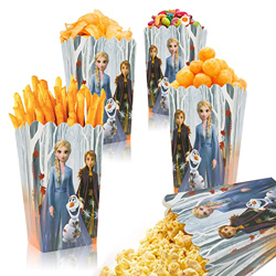 Frozen Scatola di Popcorn, Frozen Sacchetto di Popcorn di Carta 12 pezzi, Frozen Scatola di Caramelle di Compleanno, Scatole di Popcorn Contenitore, S precio