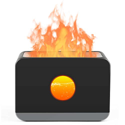 Roadtime Umidificatori con Luce Notturna a Fiamma 3D, purificatori d'Aria da 220 ml con Funzione Timer, diffusore di aromi Super Silenzioso, per Uffic características