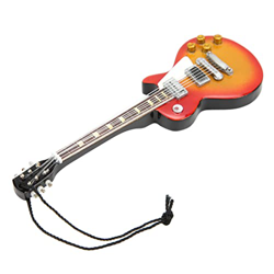 Chitarra giocattolo, superfici leviganti Chitarra in miniatura in legno di tiglio per la decorazione della vetrina per il regalo precio