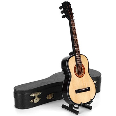 Modello di chitarra, chitarra in miniatura Mini modello di chitarra portatile squisito per decorazioni domestiche