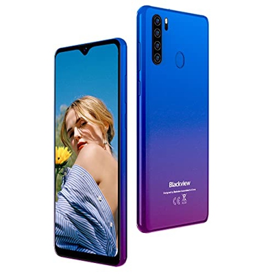 Blackview A80 Pro Smartphone con 6.49”HD+, 4GB/64GB(256GB Espandibile), 4680mAh,13MP, Dual SIM 4G Telefono Cellulare, Face ID/Fingerprint/GPS/OTG/