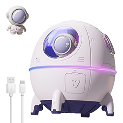 Mini umidificatori maalr 220ml Capsula spaziale carino Umidificatori ad ultrasuoni Umidificatore con 2 modalità di nebbia e umidificatore da scrivania en oferta
