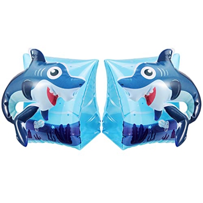 MoKo Bracciale Galleggiante 2 PZ, Salvagente per Bambini, Braccioli Gallegianti, in PVC Ultra Resistente con Valvola Gonfiabile, Accessori Salvagente 